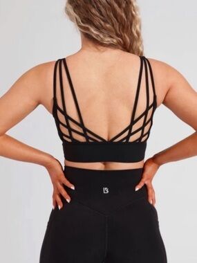 Buffbunny Women’s Monarch Sports Bra in Onyx Black Size XL